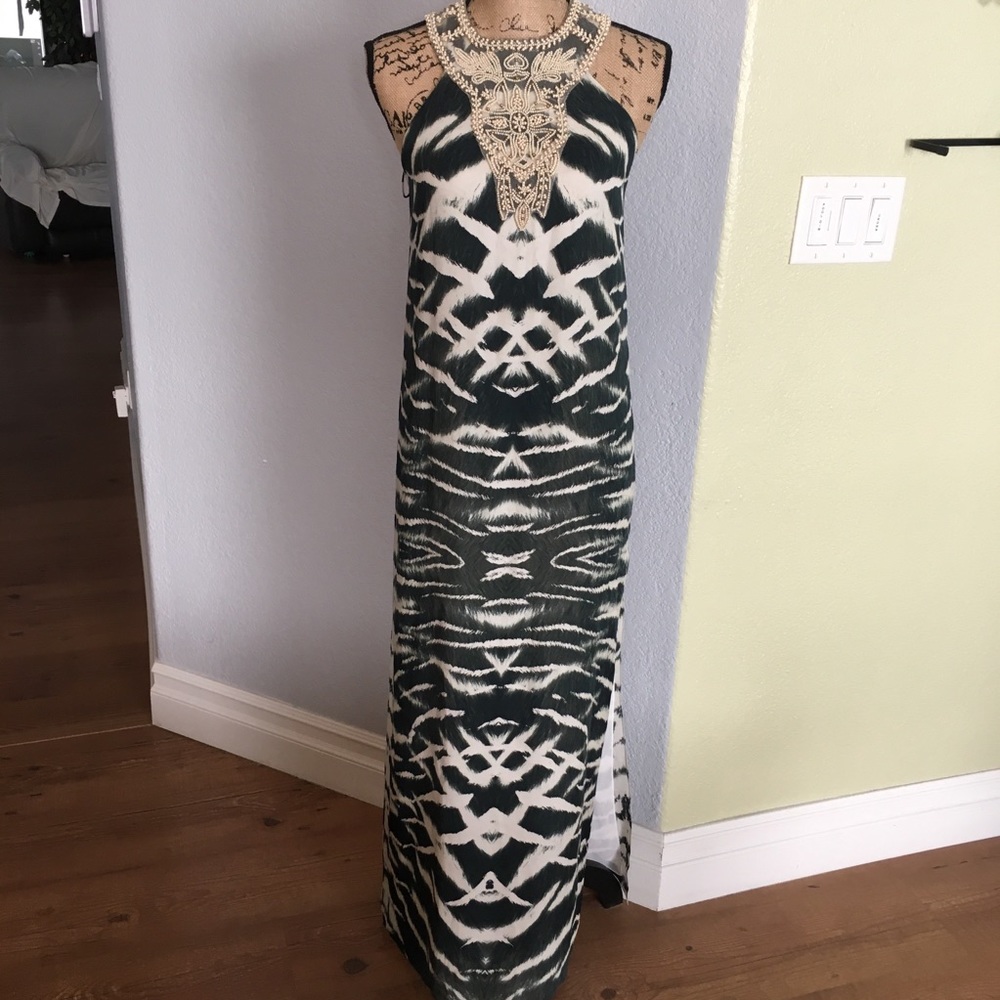Haute Hippie Halter Maxi Dress